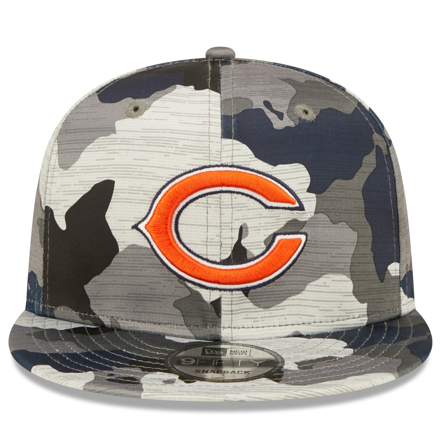 Men's Chicago Bears New Era Camo 2022 NFL Training Camp Official 9FIFTY Snapback Adjustable Hat