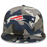 Men's New England Patriots New Era Camo 2022 NFL Training Camp Official 9FIFTY Snapback Adjustable Hat - Pro Jersey Sports