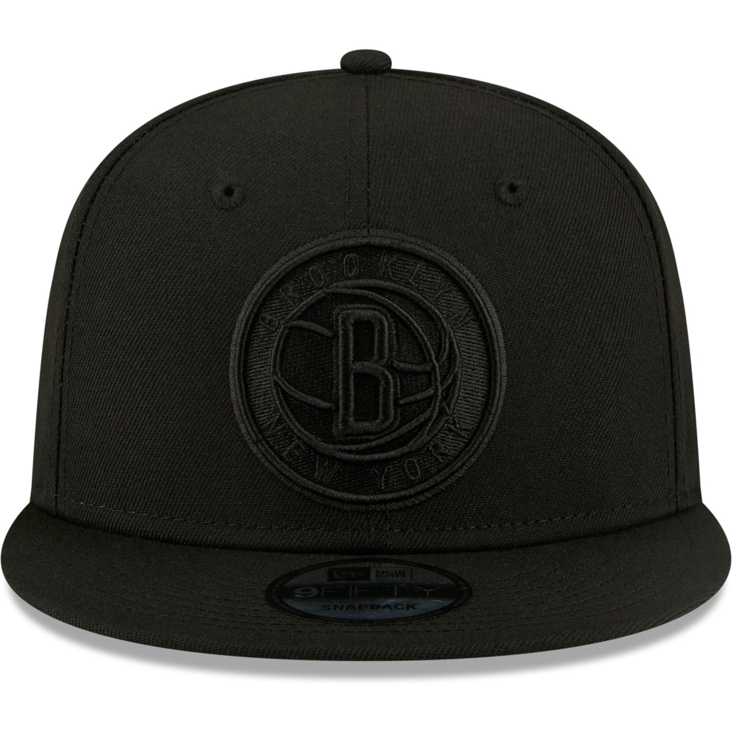 Men's Brooklyn Nets New Era Black On Black Color Pack 9FIFTY Snapback Hat - Pro Jersey Sports