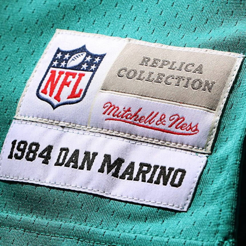 Mens Miami Dolphins Dan Marino Mitchell & Ness Aqua Retired Player Vintage Replica Jersey - Pro Jersey Sports