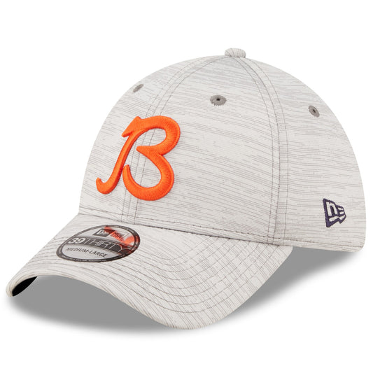 Men's Chicago Bears New Era Gray 2022 NFL Training Camp Official Coach Script 39THIRTY Flex Hat - Pro Jersey Sports