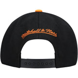 Men's New York Knicks Mitchell & Ness NBA Core Basic Black And Orange Snapback Hat - Pro Jersey Sports