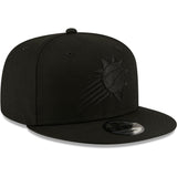Men's Phoenix Suns New Era Black On Black Color Pack 9FIFTY Snapback Hat - Pro Jersey Sports