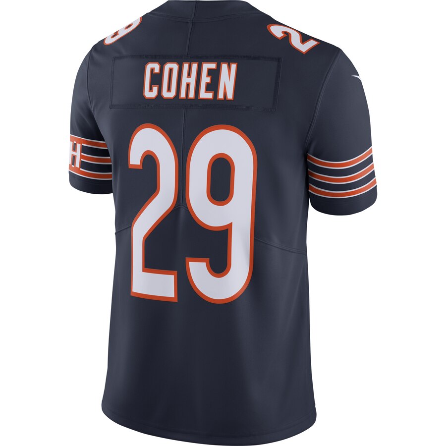 Men's Chicago Bears Tarik Cohen Nike Navy NFL 100th Season Limited Jersey