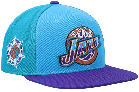 Utah Jazz NBA On The Block Mitchell & Ness Snapback Hat - Pro Jersey Sports
