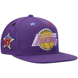 Los Angeles Lakers NBA 97 Top Star HWC Purple Mitchell & Ness Snapback Hat - Pro Jersey Sports