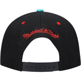 Men's Mitchell & Ness Black/Turquoise Vancouver Grizzlies Hardwood Classics Reload 2.0 Snapback Hat - Pro Jersey Sports