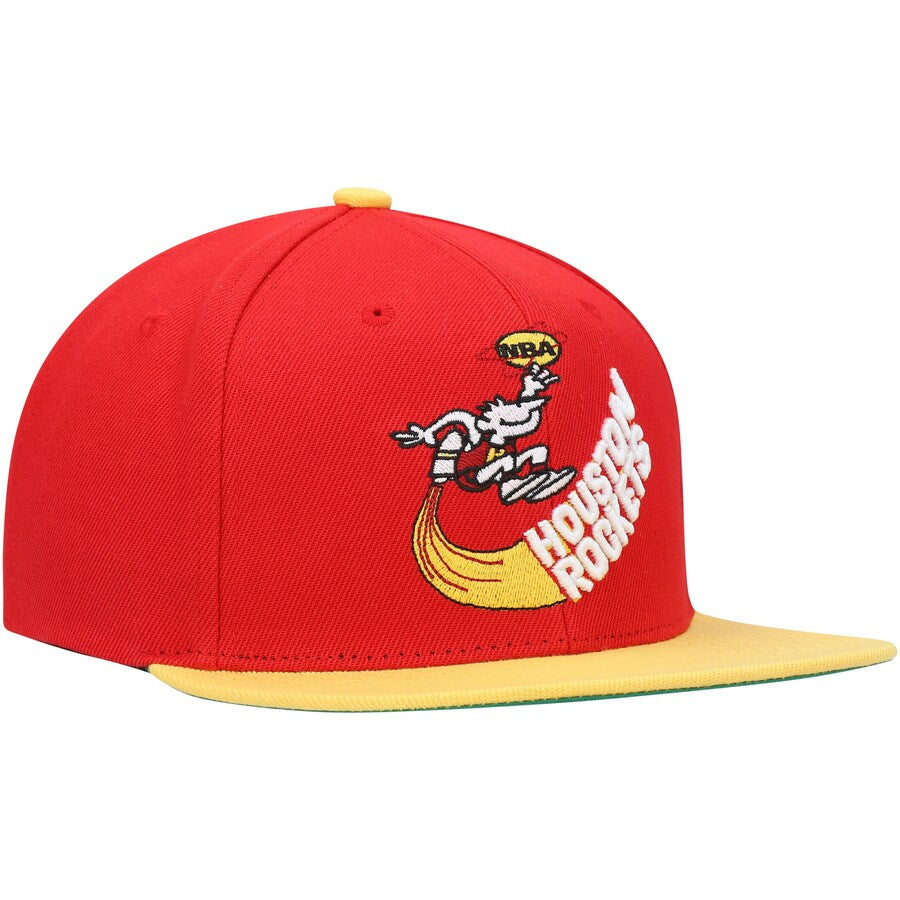 Men's Houston Rockets NBA Core Basic HWC Mitchell & Ness Snapback Hat
