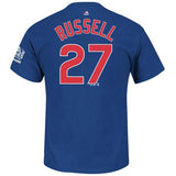 Men's Chicago Cubs Addison Russell 2016 World Series Champions Name & Number T-Shirt - Pro Jersey Sports