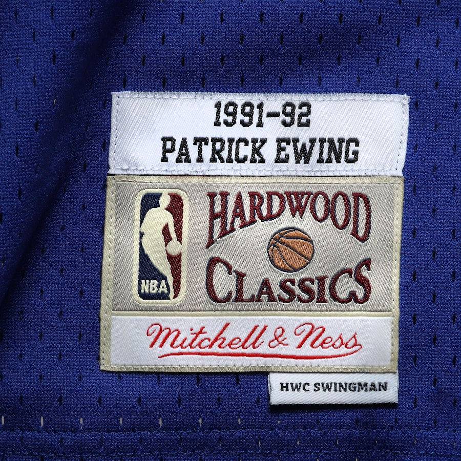 Men's New York Knicks Patrick Ewing Mitchell & Ness Blue 1991-92 Hardwood Classics Swingman Jersey - Pro Jersey Sports