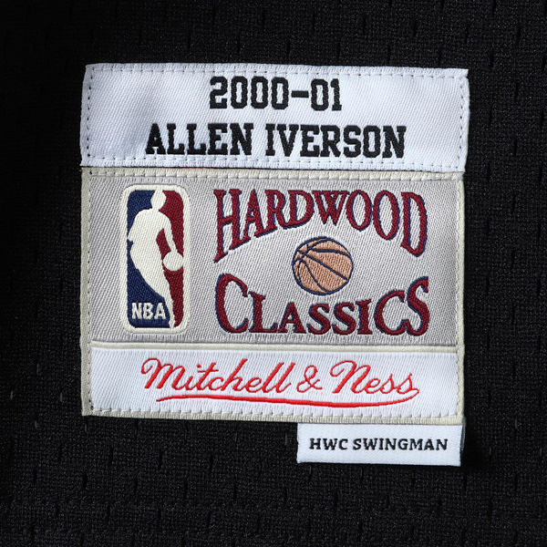 Men’s Allen Iverson Philadelphia 76ers 2000-2001 Swingman Black Replica Jersey By Mitchell & Ness