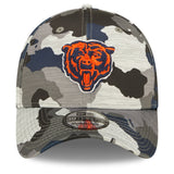 Men's Chicago Bears New Era Camo 2022 NFL Training Camp Official Mascot 39THIRTY Flex Hat - Pro Jersey Sports