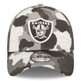 Men's Las Vegas Raiders New Era Camo 2022 NFL Training Camp Official 39THIRTY Flex Hat - Pro Jersey Sports