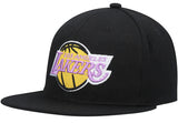 Men's Los Angeles NBA Core Basic HWC Black Mitchell & Ness Snapback Hat - Pro Jersey Sports