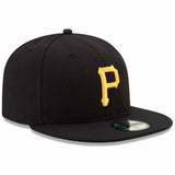 Men's Pittsburgh Pirates New Era Black Game Authentic Collection On-Field 59FIFTY Fitted Hat - Pro Jersey Sports