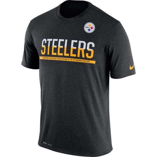 Men's Pittsburgh Steelers Nike Black Team Practice Legend Performance T-Shirt - Pro Jersey Sports - 1