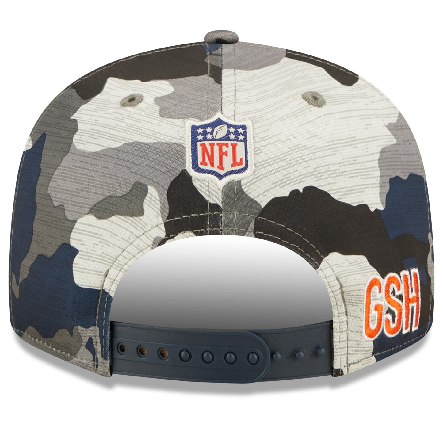 Men's Chicago Bears New Era Camo 2022 NFL Training Camp Official 9FIFTY Snapback Adjustable Hat