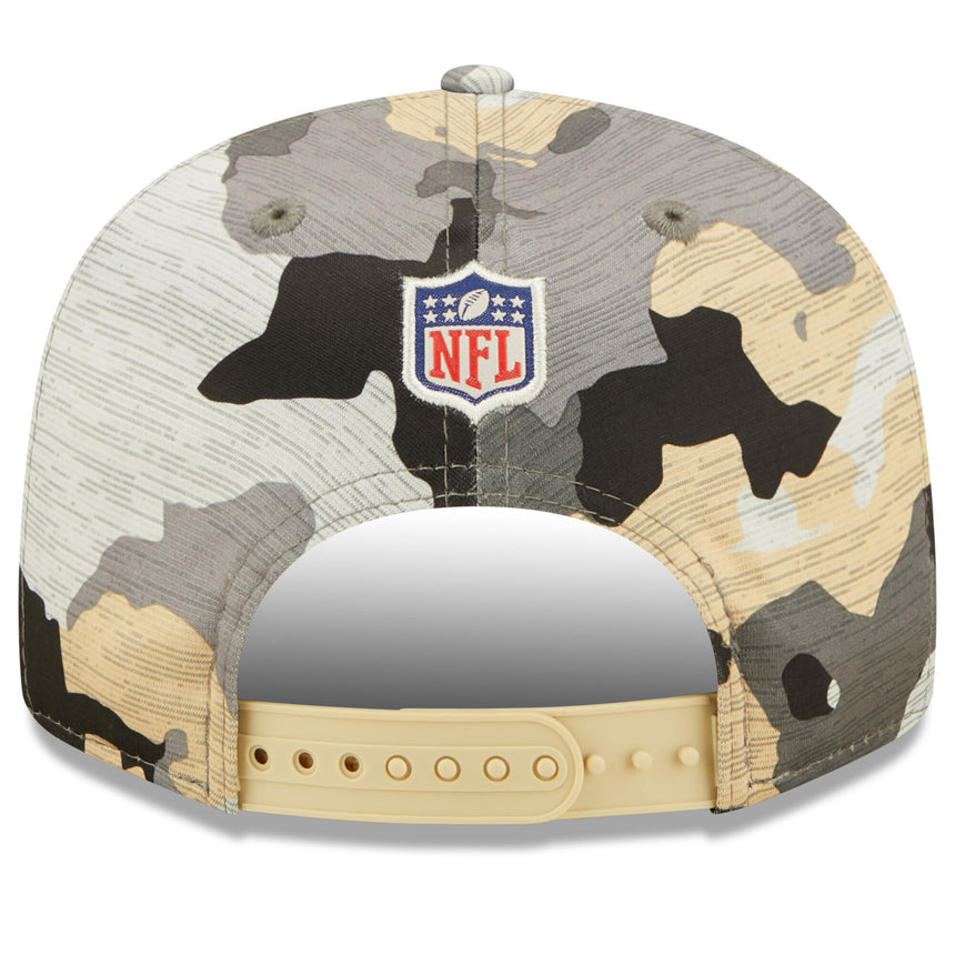 Men's New Orleans Saints New Era Camo 2022 NFL Training Camp Official 9FIFTY Snapback Adjustable Hat - Pro Jersey Sports