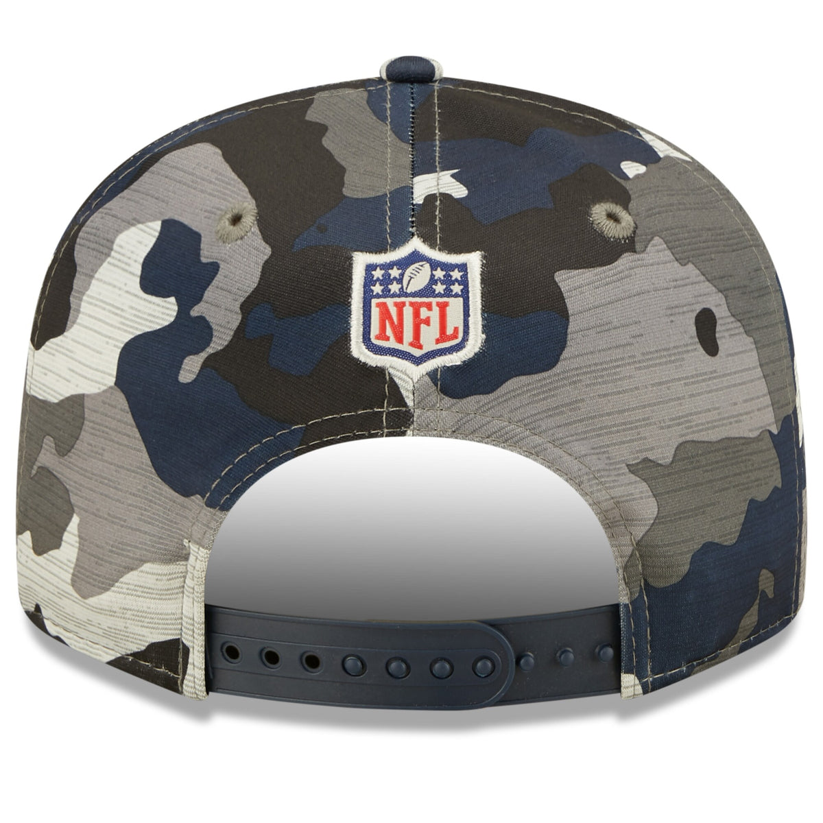 Men's New England Patriots New Era Camo 2022 NFL Training Camp Official 9FIFTY Snapback Adjustable Hat - Pro Jersey Sports