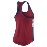 Women's Nike Chicago Cubs Cooperstown Collection Tri-Blend Racerback Performance Tank Top - Pro Jersey Sports