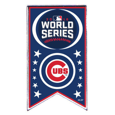 Chicago Cubs 2016 World Series Team Banner Pin - Pro Jersey Sports