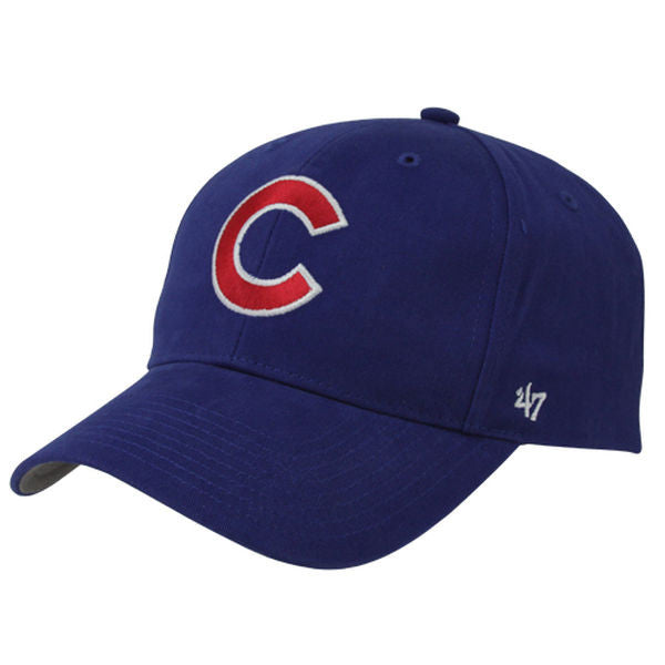 '47 Brand Chicago Cubs Youth Basic Structured Cap - Royal Blue - Pro Jersey Sports - 2