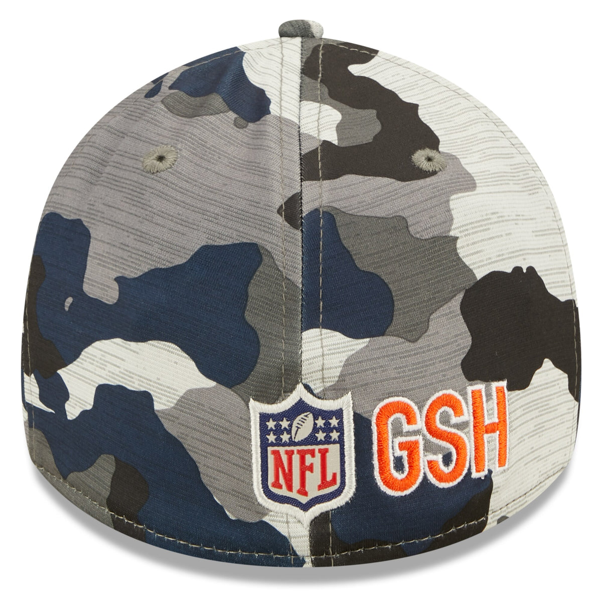 Men's Chicago Bears New Era Camo 2022 NFL Training Camp Official Mascot 39THIRTY Flex Hat - Pro Jersey Sports