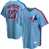 Men's Montreal Expos Vladimir Guerrero Nike Light Blue Road Cooperstown Collection Team Jersey - Pro Jersey Sports