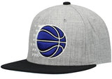 Men's Orlando Magic Mitchell & Ness Gray/Blue Heathered Underpop Snapback Hat - Pro Jersey Sports