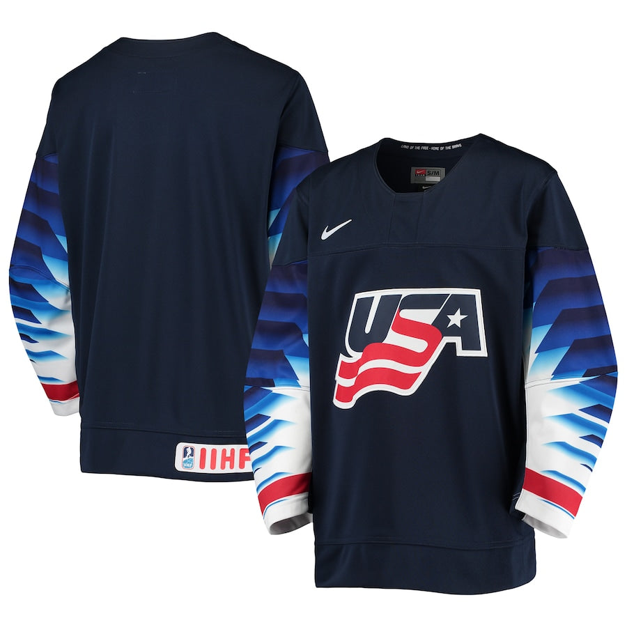 NWT L/XL Nike USA Hockey Youth good Replica Jersey