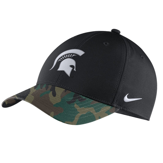 Michigan State Spartans Nike Legacy 91 2021 Veterans Camo Adjustable Hat