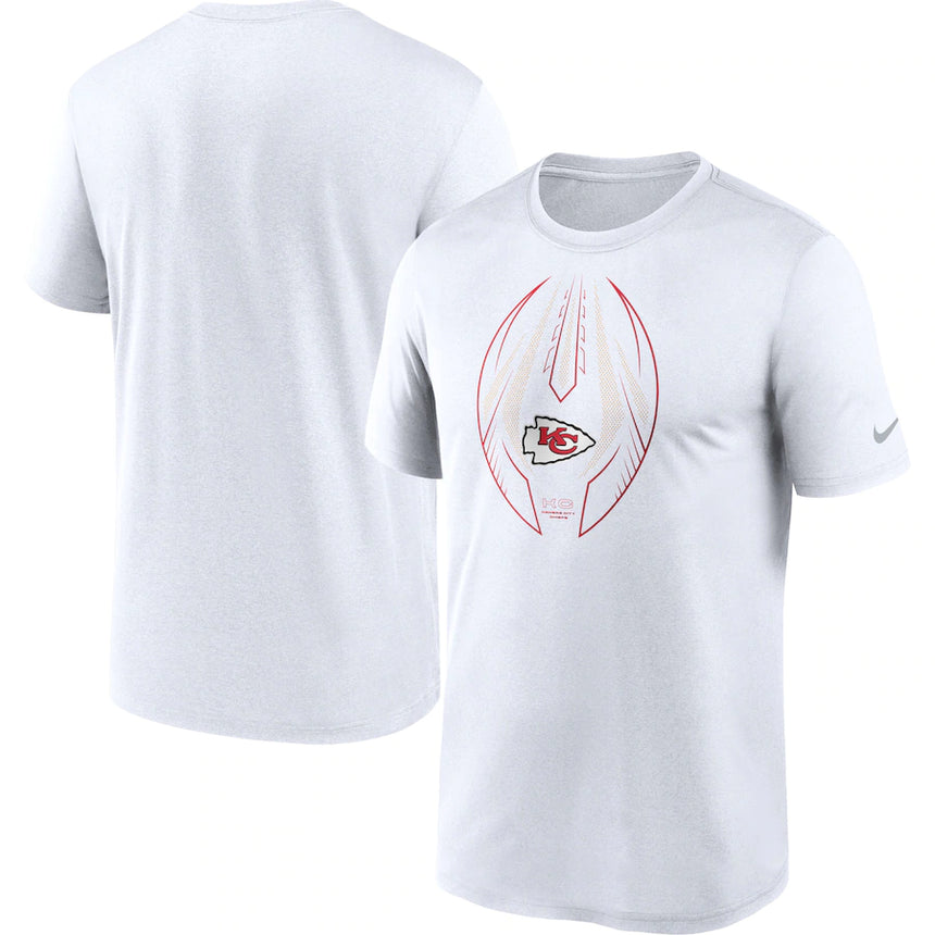 Men's Kansas City Chiefs Nike White Team Legend Icon Performance T-Shirt - Pro Jersey Sports