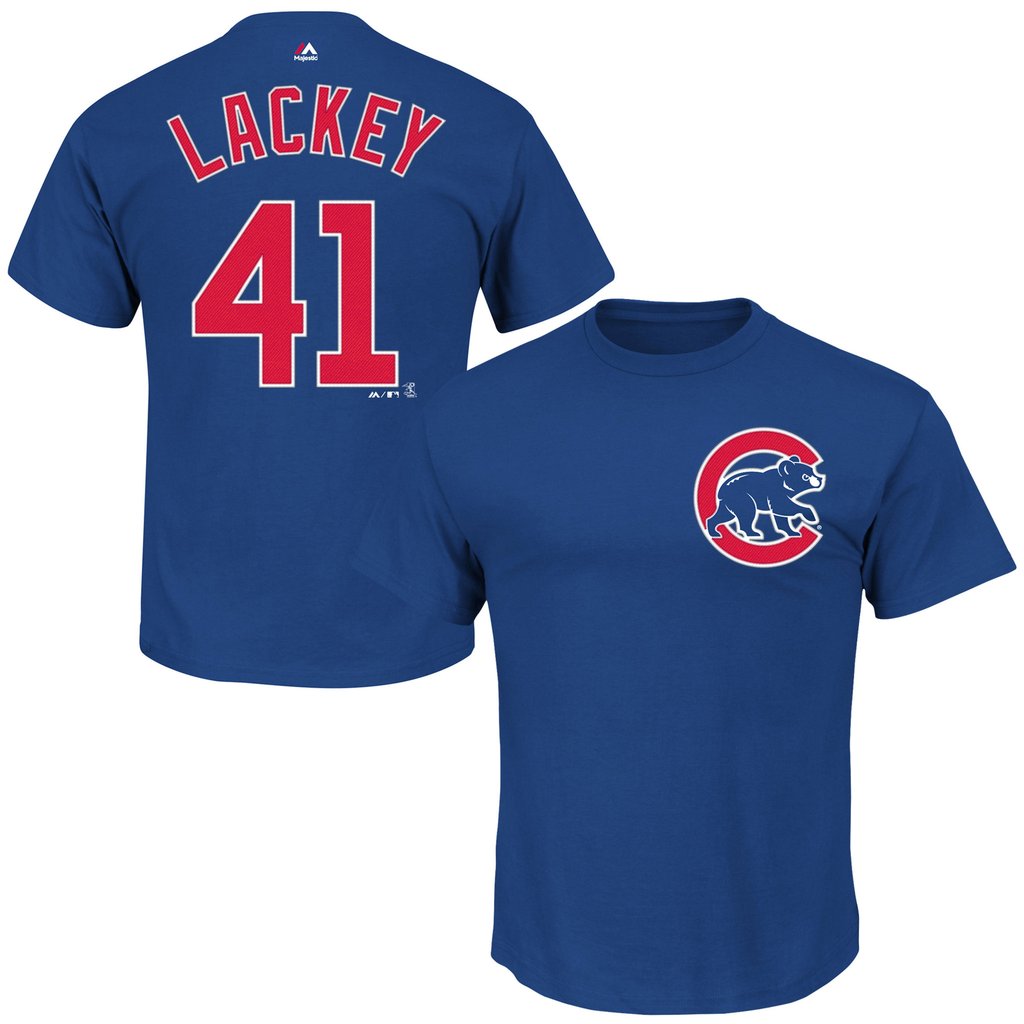 Mens Chicago Cubs John Lackey #41 Name & Number Player