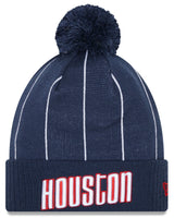 Houston Rockets '21 NBA City Edition New Era Navy Cuffed Knit Hat - Pro Jersey Sports