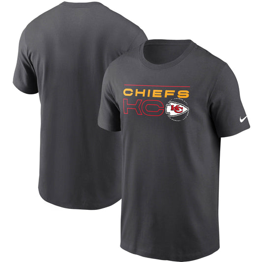 Men's Kansas City Chiefs Nike Charcoal Broadcast Essential T-Shirt - Pro Jersey Sports