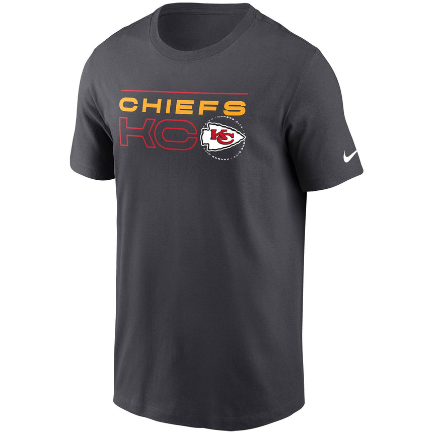 Men's Kansas City Chiefs Nike Charcoal Broadcast Essential T-Shirt - Pro Jersey Sports