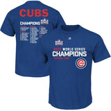 Youth Chicago Cubs Majestic 2016 World Series Champions Sweet Line Up T-Shirt - Royal - Pro Jersey Sports