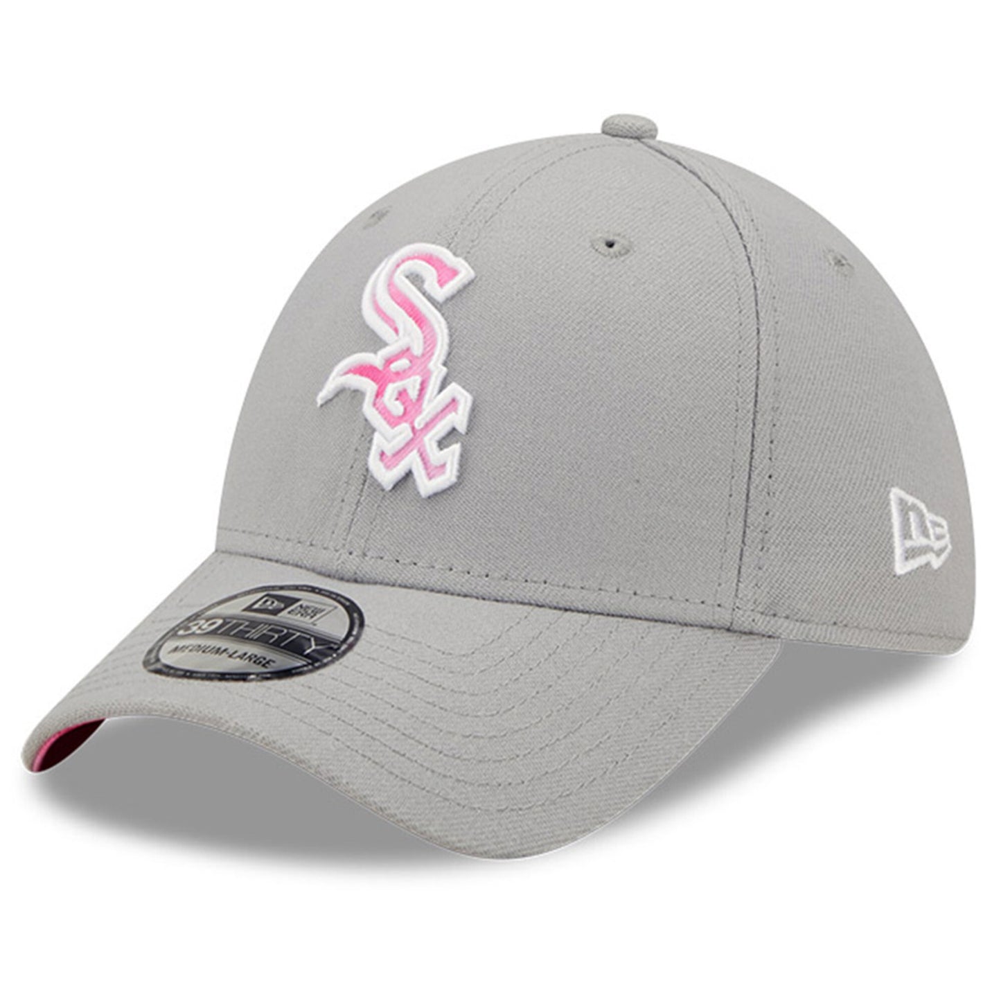 Men's Chicago White Sox New Era Gray/Pink 2022 Mother's Day 39THIRTY Flex Hat