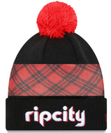 Portland Trail Blazers '21 NBA City Edition New Era Black Cuffed Knit Hat - Pro Jersey Sports