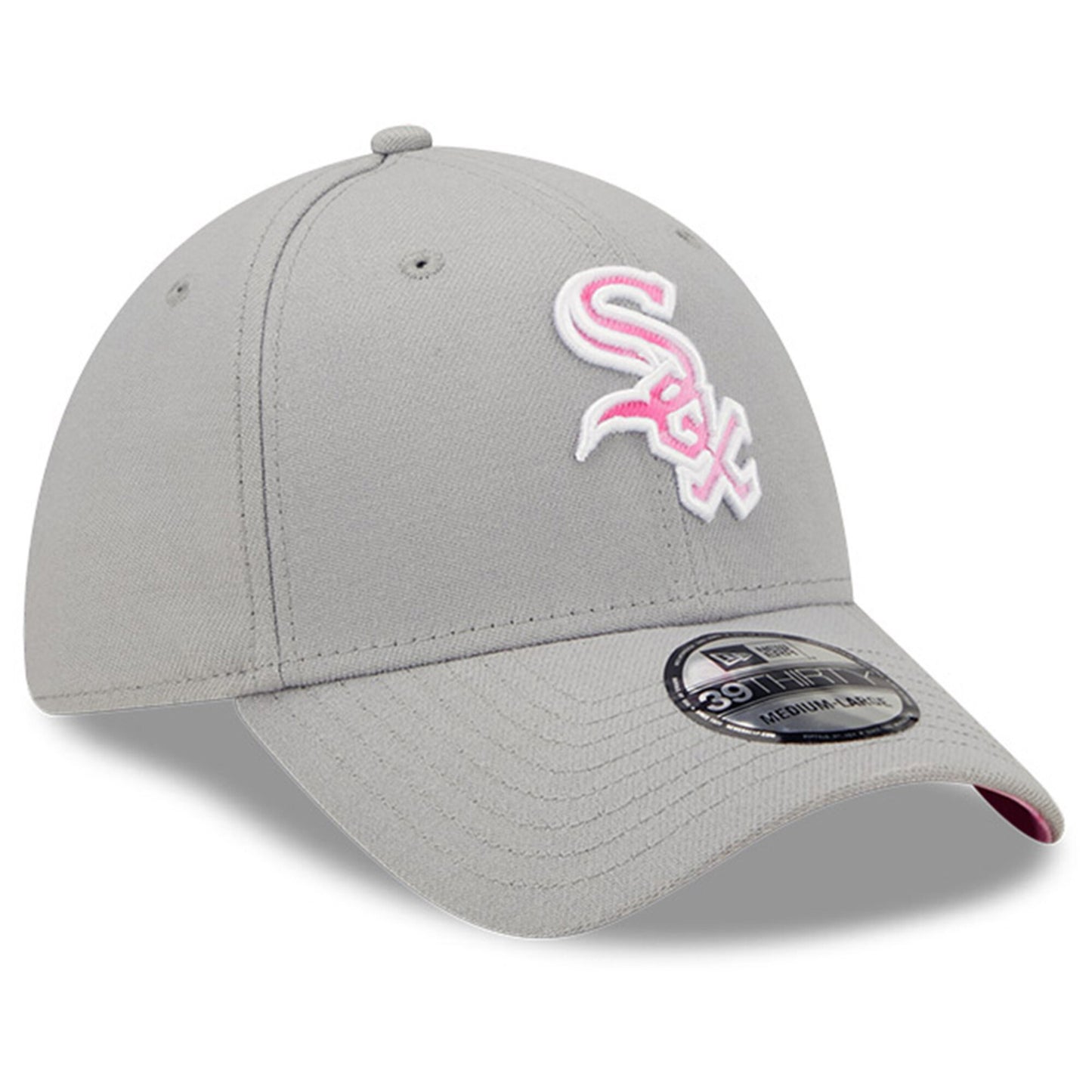Men's Chicago White Sox New Era Gray/Pink 2022 Mother's Day 39THIRTY Flex Hat
