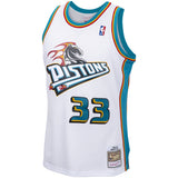 Men's Detroit Pistons Grant Hill Mitchell & Ness White 1998-99 Hardwood Classics Swingman Jersey - Pro Jersey Sports