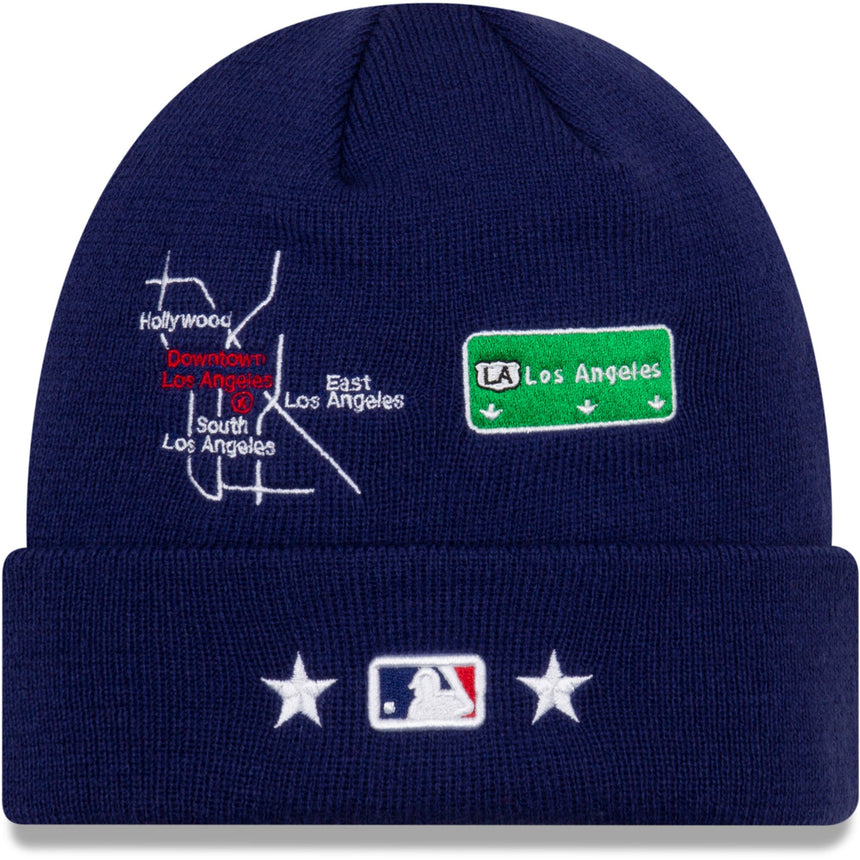 Men's Los Angeles Dodgers New Era Royal 1988 World Series City Transit Cuffed Knit Hat - Pro Jersey Sports