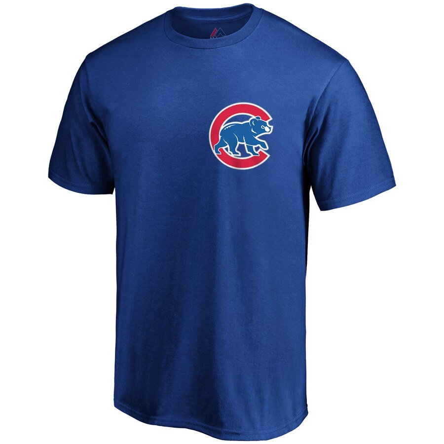 Men's Chicago Cubs Kyle Schwarber Official Name & Number T-Shirt
