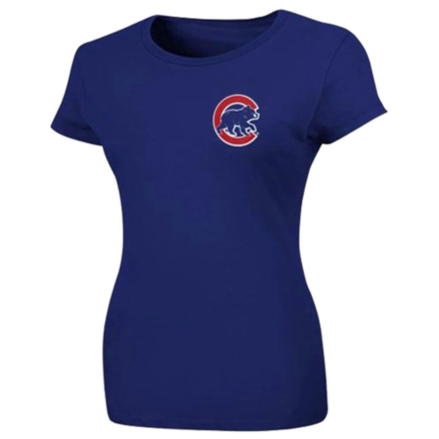 Women's Majestic Chicago Cubs Anthony Rizzo Name & Number Tee
