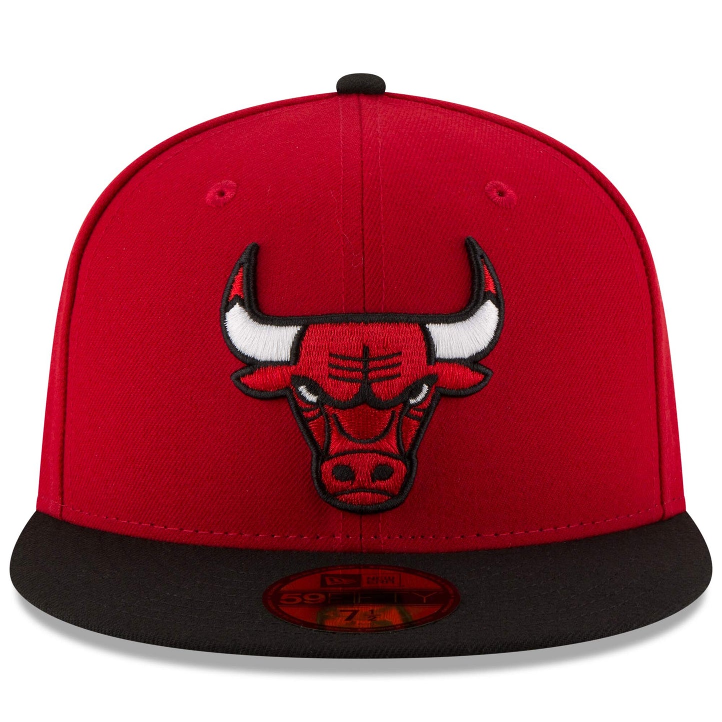 Men's Chicago Bulls New Era Red/Black Official Team Color 2Tone 59FIFTY Fitted Hat