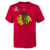 Men's Chicago Blackhawks Jonathan Toews Red Reebok 2015 Stanley Cup Champions Name & Number T-Shirt - Pro Jersey Sports