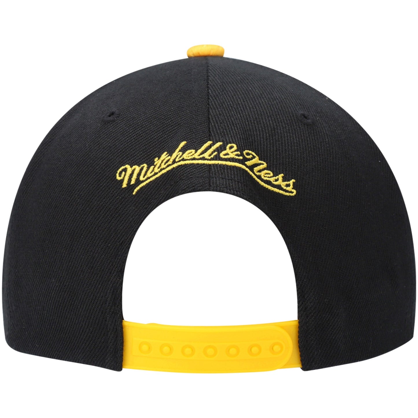 Men's Mitchell & Ness Black/Gold Los Angeles Lakers Hardwood Classics Snapshot Adjustable Snapback Hat