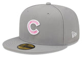 Chicago Cubs 2022 Mother's Day New Era Gray/ Pink Authentic Collection 59FIFTY Fitted Hat - Pro Jersey Sports