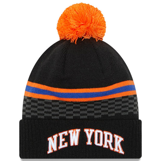 New York Knicks '21 NBA City Edition New Era Black Cuffed Knit Hat