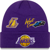 Men's Los Angeles Lakers New Era Purple City Transit Cuffed Knit Hat - Pro Jersey Sports